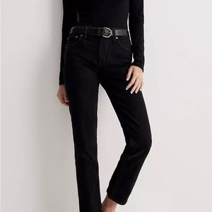 NWT - Madewell perfect mid-rise vintage jeans, clean black wash sz 28